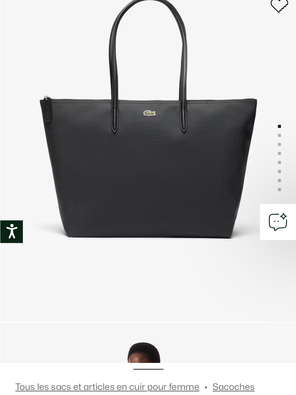 Lacoste Black Tote Bag